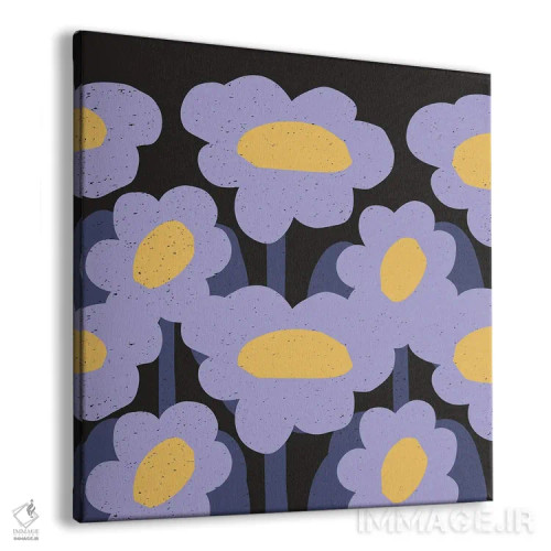 تابلو گلهای قرمز مینیمال ۳ اثر آرت میرانو - نمای پرسپکتیو محصول