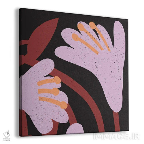 تابلو گلهای قرمز مینیمال ۲ اثر آرت میرانو - نمای پرسپکتیو محصول