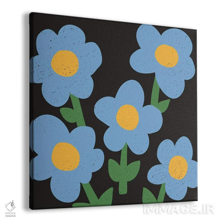 تابلو گلهای مینیمال ۱۵ اثر آرت میرانو - نمای پرسپکتیو محصول