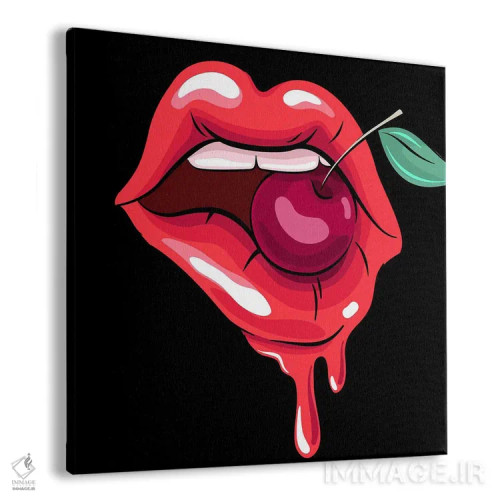 تابلو گیلاس و لبها اثر آرت میرانو - نمای پرسپکتیو محصول