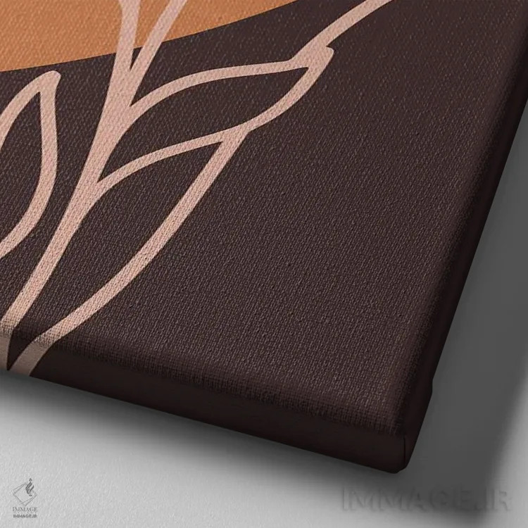 تابلو سبک مینیمال بوهویی ۱ اثر آرت میرانو - نمای نزدیک بافت بوم