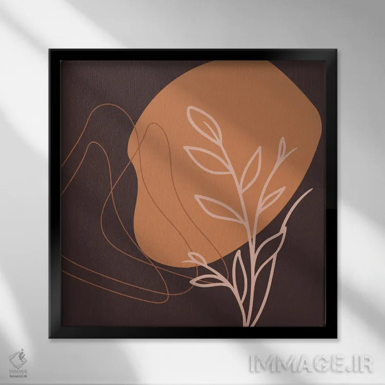 تابلو سبک مینیمال بوهویی ۱ اثر آرت میرانو - نمای قابدار مشکی