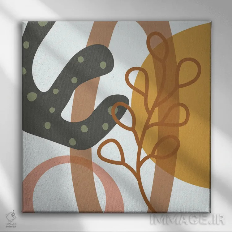 تابلو سبک مینیمال بوهویی شماره ۷۹ اثر آرت میرانو - نمای روبهرو روی دیوار