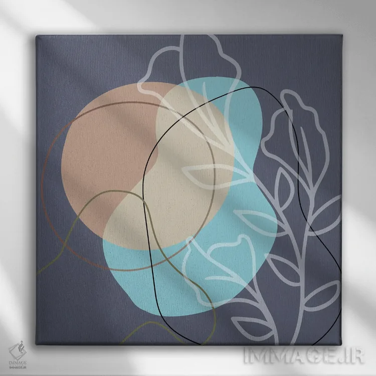 تابلو سبک مینیمال بوهویی شماره ۷۸ اثر آرت میرانو - نمای روبهرو روی دیوار