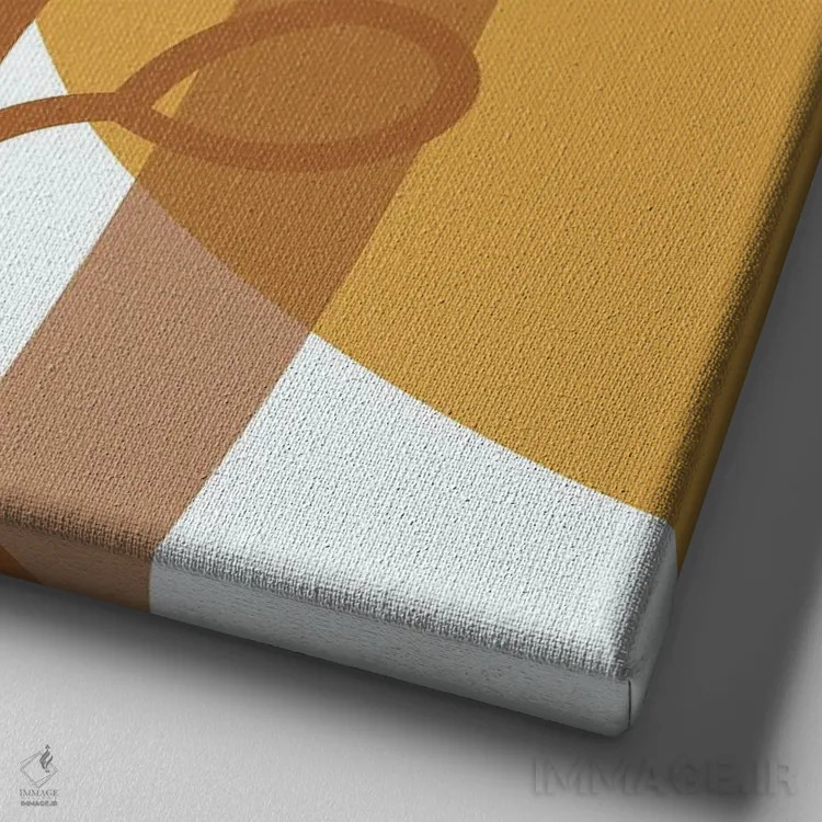 تابلو سبک مینیمال بوهویی شماره ۷۹ اثر آرت میرانو - نمای نزدیک بافت بوم