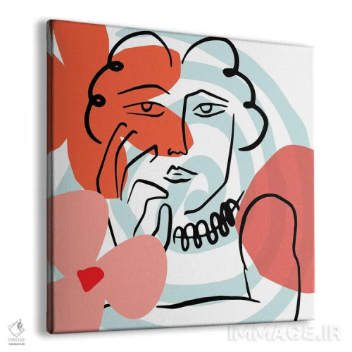 تابلو زن هنری آبستره اثر آرت میرانو - نمای پرسپکتیو محصول