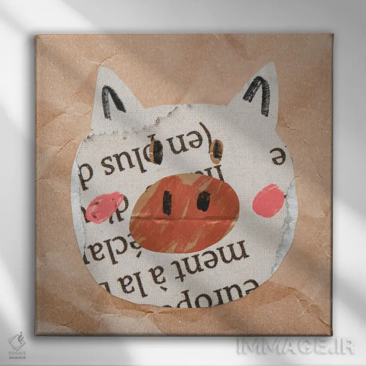 تابلو برای اتاق کودک شماره ۷ اثر آرت میرانو - نمای روبهرو روی دیوار