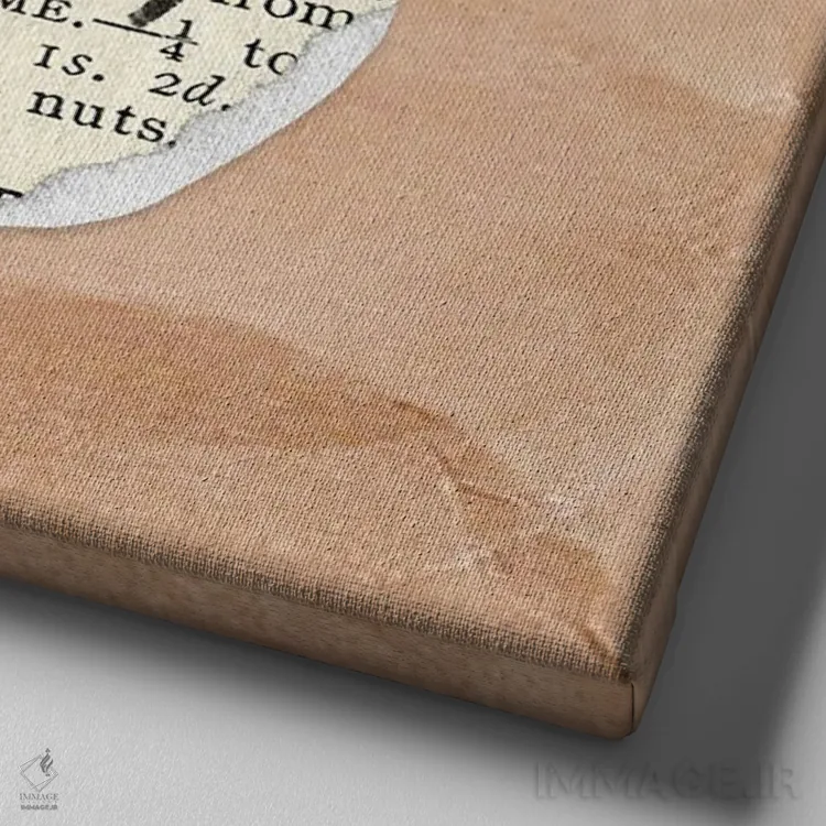 تابلو برای اتاق کودک شماره ۸ اثر آرت میرانو - نمای نزدیک بافت بوم