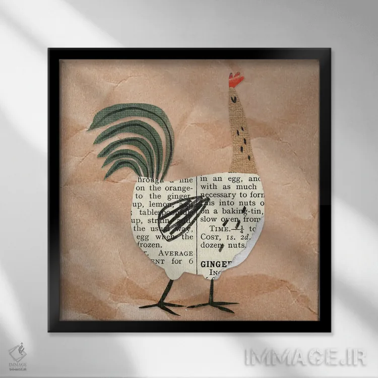 تابلو برای اتاق کودک شماره ۸ اثر آرت میرانو - نمای قابدار مشکی