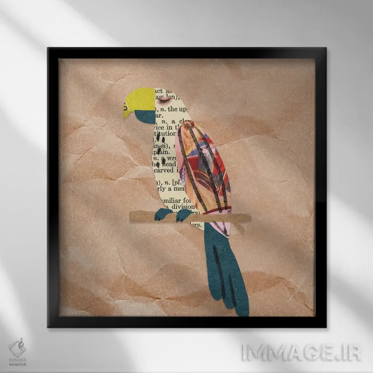 تابلو برای اتاق کودک ۱۴ اثر آرت میرانو - نمای قابدار مشکی
