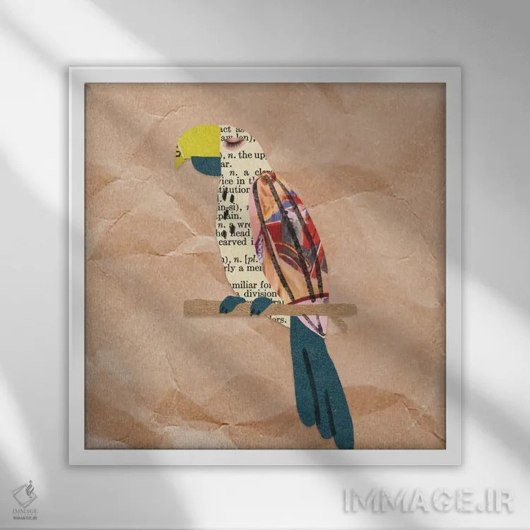 تابلو برای اتاق کودک ۱۴ اثر آرت میرانو - نمای قابدار سفید