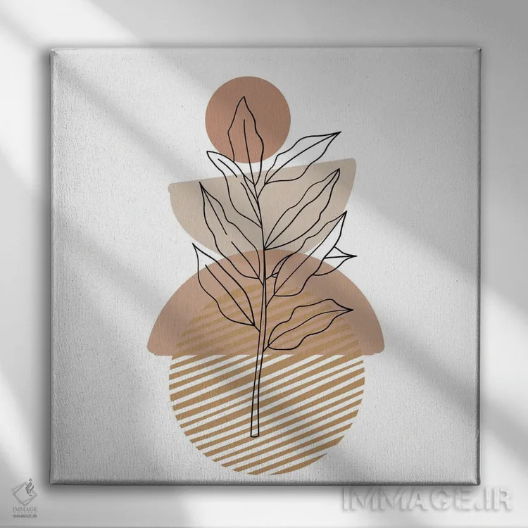 تابلو مینیمالیسم سبک بوهو ۲۰۲۱ اثر آرت میرانو - نمای روبهرو روی دیوار