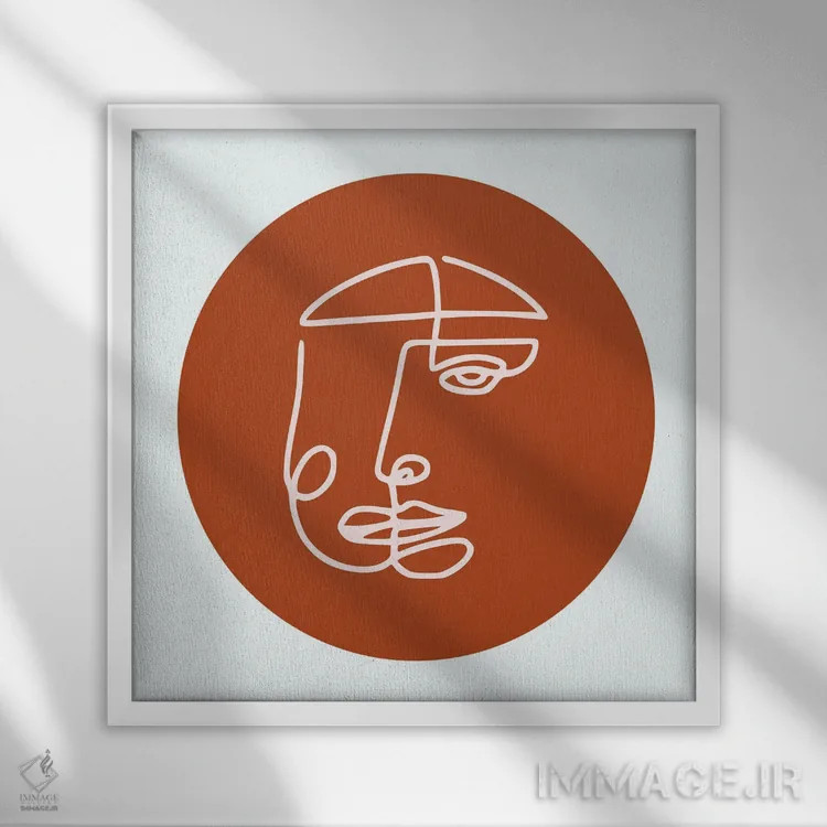 تابلو اف-۷۱ اثر آرت میرانو - نمای قابدار سفید