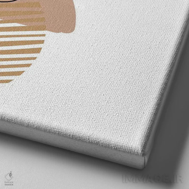 تابلو مینیمالیسم سبک بوهو ۲۰۲۱ اثر آرت میرانو - نمای نزدیک بافت بوم