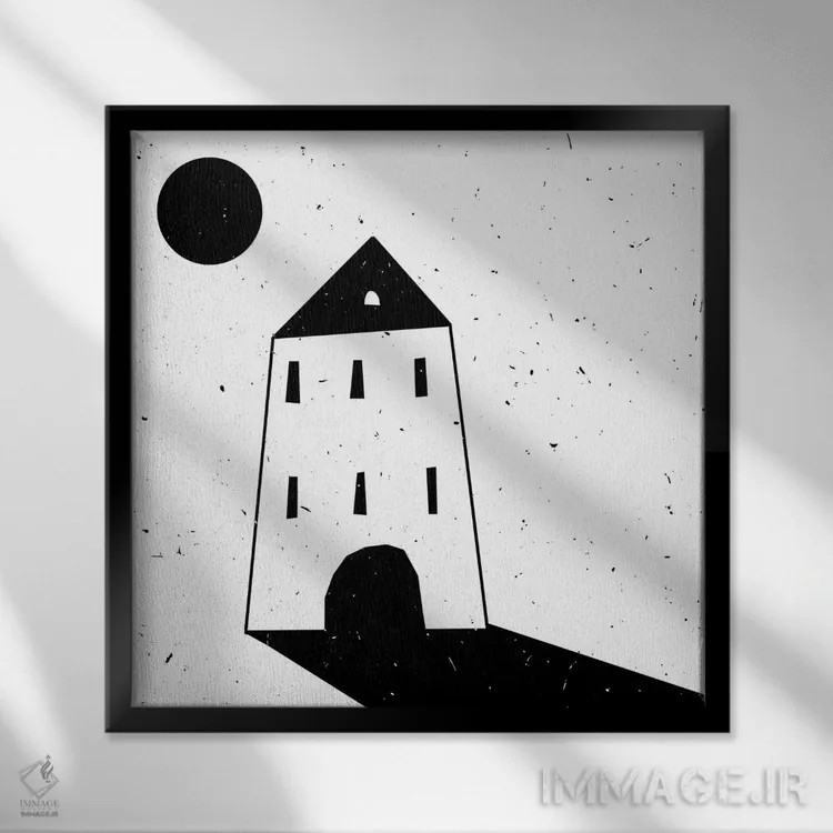 تابلو صبح اثر آرت میرانو - نمای قابدار مشکی