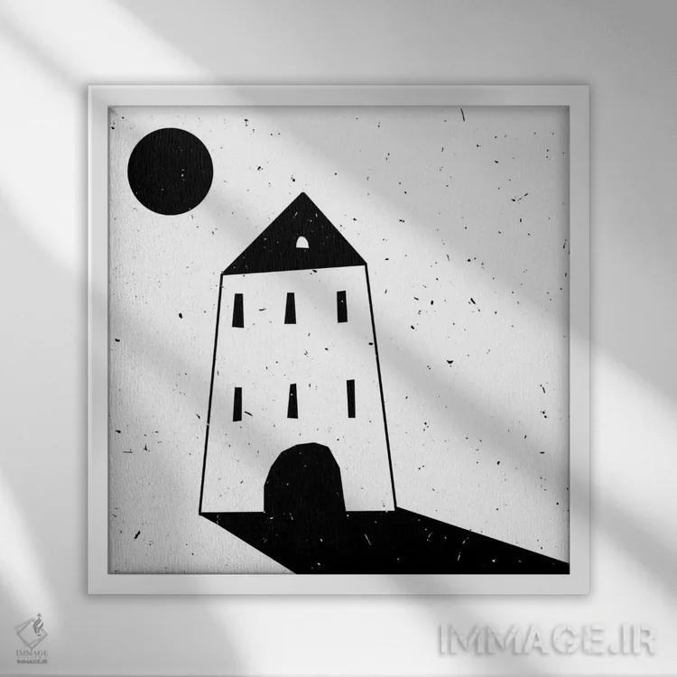 تابلو صبح اثر آرت میرانو - نمای قابدار سفید