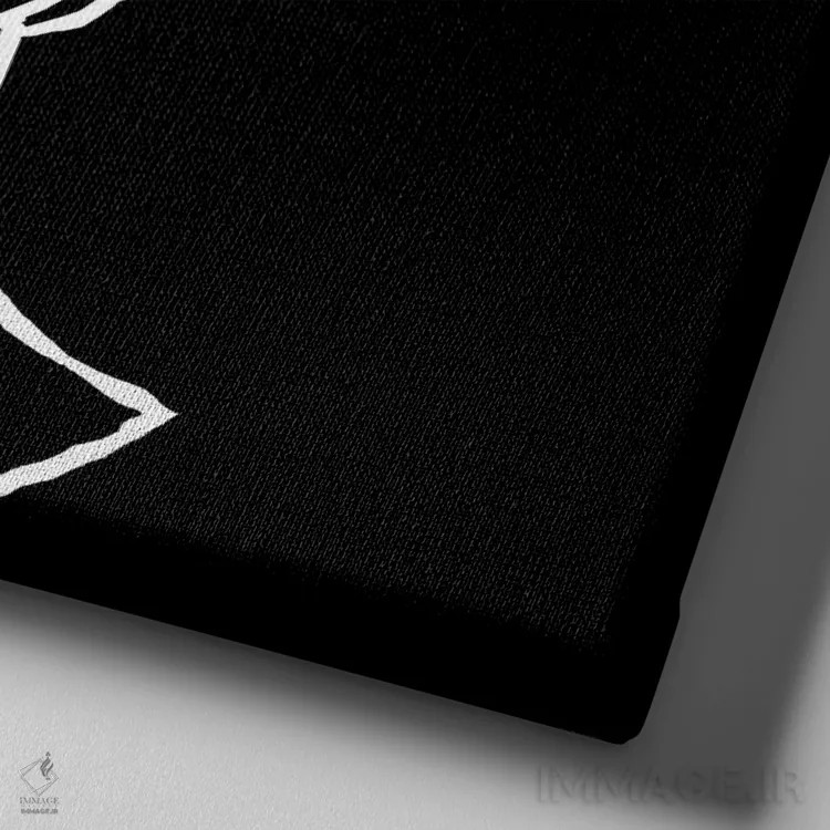 تابلو اولگا اثر آرت میرانو - نمای نزدیک بافت بوم