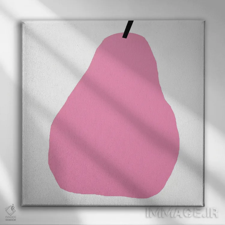 تابلو گلابی صورتی اثر آرت میرانو - نمای روبهرو روی دیوار