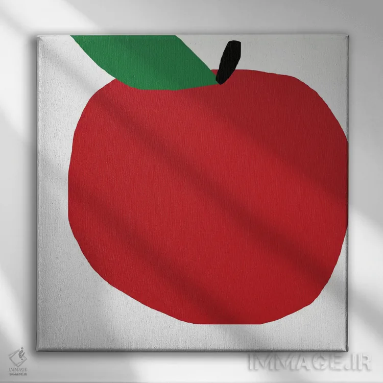 تابلو سیب قرمز اثر آرت میرانو - نمای روبهرو روی دیوار