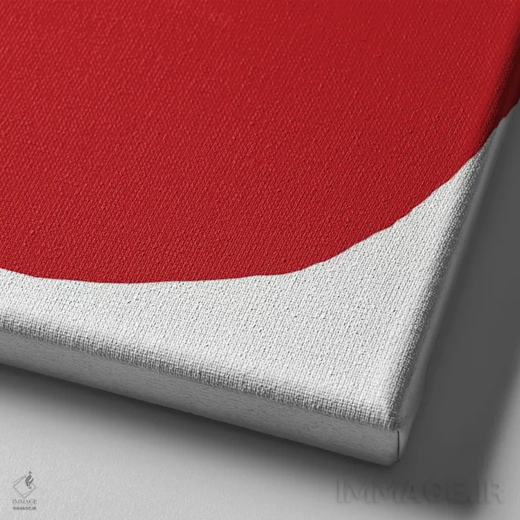 تابلو سیب قرمز اثر آرت میرانو - نمای نزدیک بافت بوم