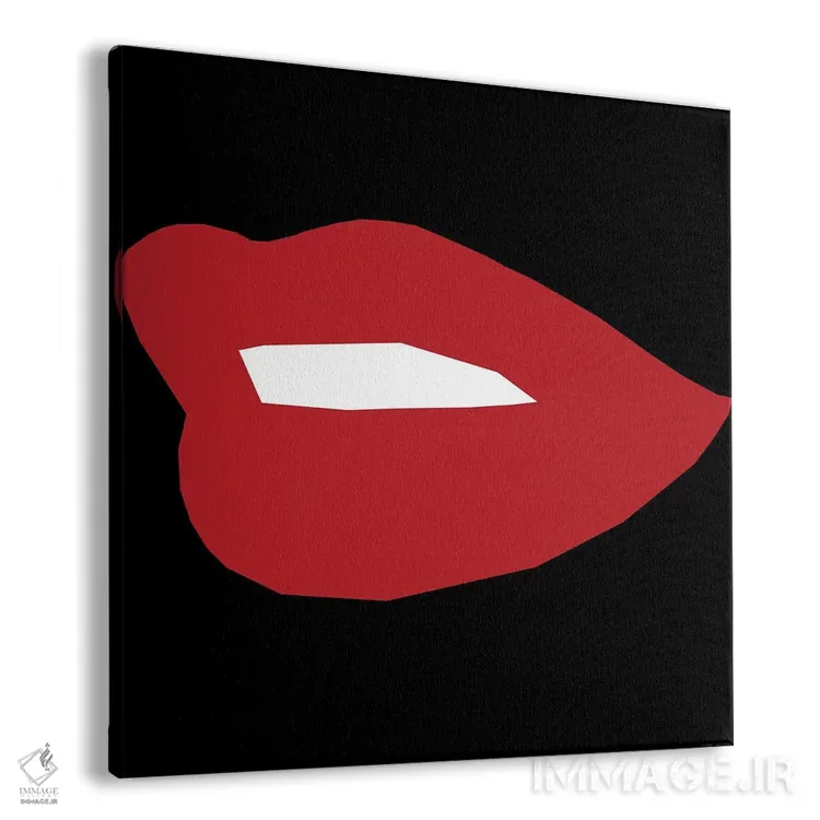 تابلو لب قرمز اثر آرت میرانو - نمای پرسپکتیو محصول