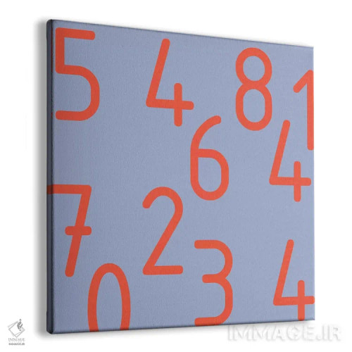 تابلو اعداد قرمز اثر آرت میرانو - نمای پرسپکتیو محصول