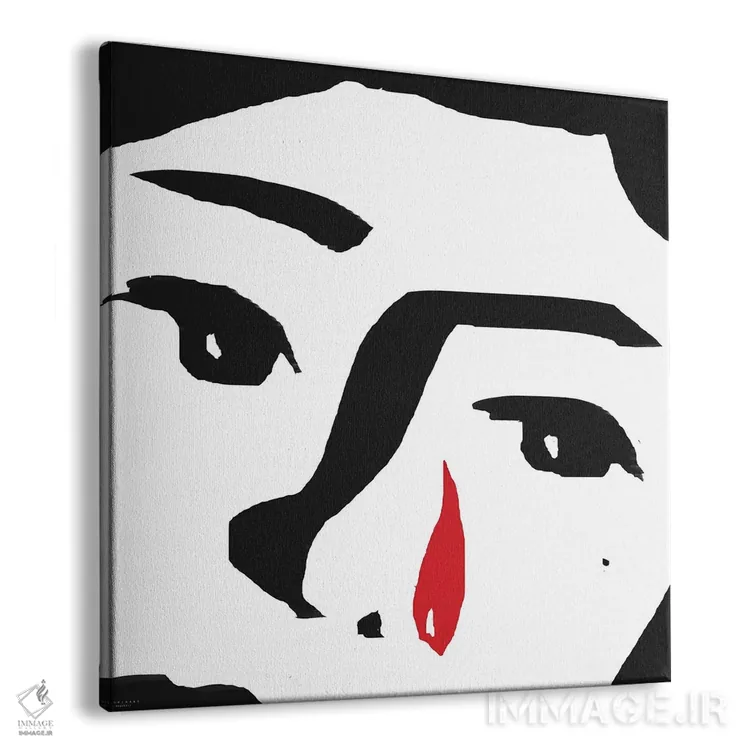 تابلو اشک قرمز اثر آرت میرانو - نمای پرسپکتیو محصول