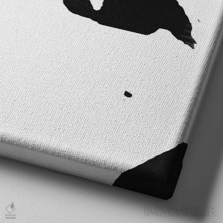 تابلو اشک قرمز اثر آرت میرانو - نمای نزدیک بافت بوم