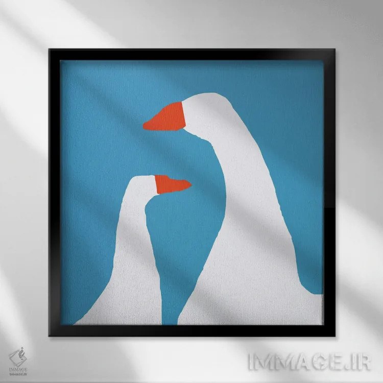 تابلو بینیهای قرمز اثر آرت میرانو - نمای قابدار مشکی