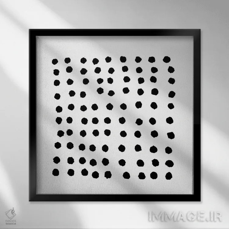 تابلو رومن اثر آرت میرانو - نمای قابدار مشکی