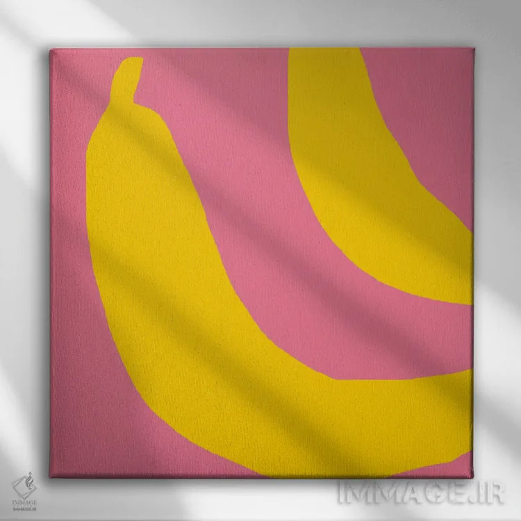 تابلو موزها اثر آرت میرانو - نمای روبهرو روی دیوار