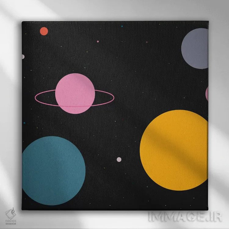 تابلو فضا اثر آرت میرانو - نمای روبهرو روی دیوار