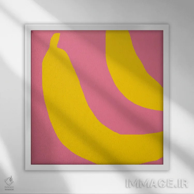 تابلو موزها اثر آرت میرانو - نمای قابدار سفید