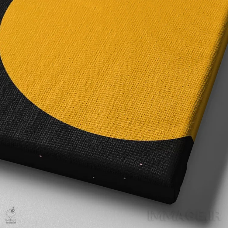 تابلو فضا اثر آرت میرانو - نمای نزدیک بافت بوم