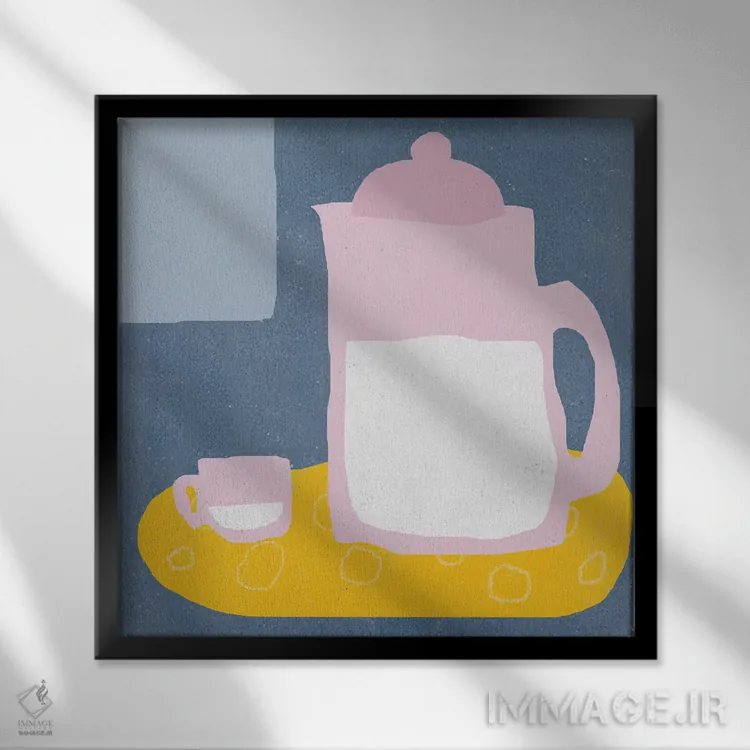 تابلو زندگی ساکن (طبیعت بیجان) اثر آرت میرانو - نمای قابدار مشکی