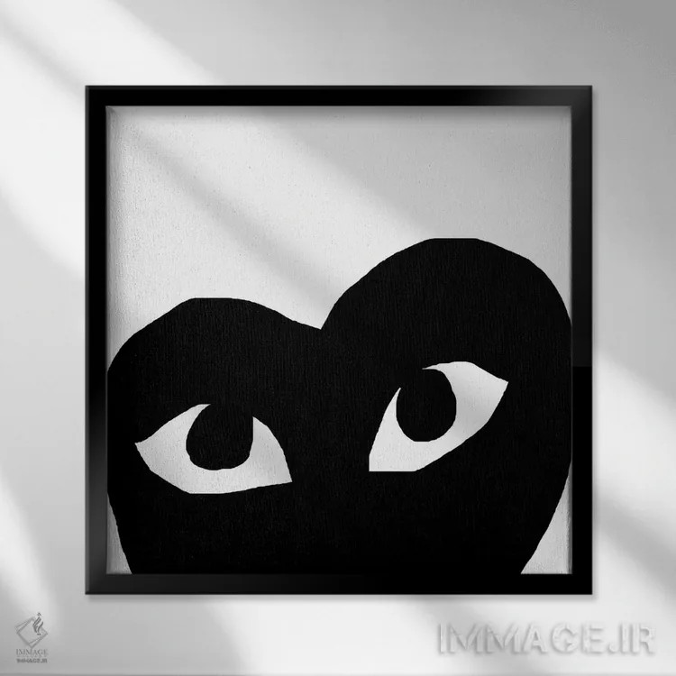 تابلو اولانا اثر آرت میرانو - نمای قابدار مشکی