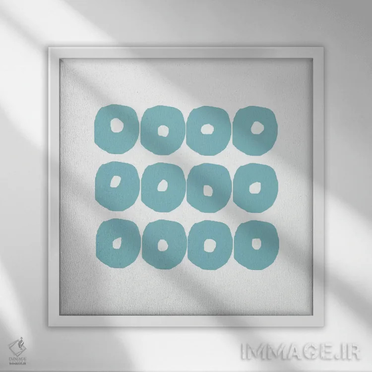 تابلو دوازده اثر آرت میرانو - نمای قابدار سفید