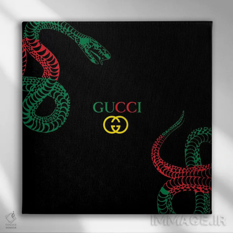 تابلو اسنک گوچی اثر آرت میرانو - نمای روبهرو روی دیوار