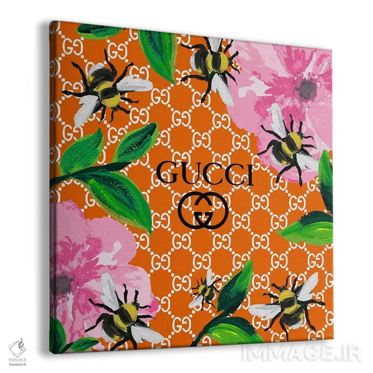 تابلو تابستان نارنجی گوچی اثر آرت میرانو - نمای پرسپکتیو محصول