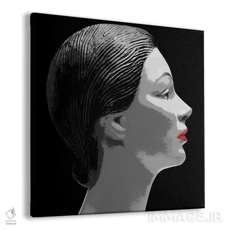 تابلو رژ لب قرمز اثر آرت میرانو - نمای پرسپکتیو محصول