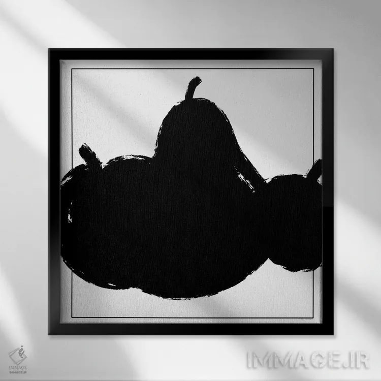 تابلو میوههای سیاه اثر آرت میرانو - نمای قابدار مشکی