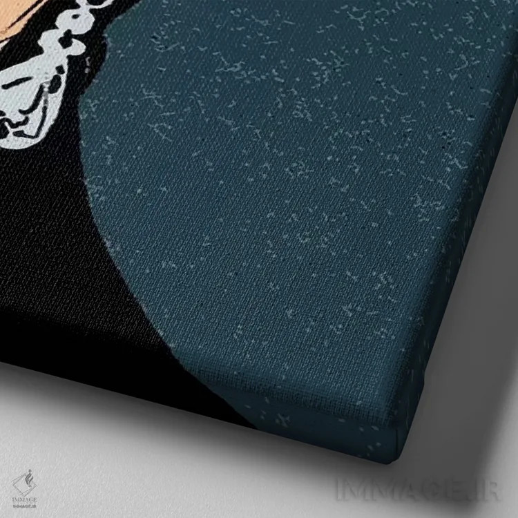 تابلو استلا اثر آرت میرانو - نمای نزدیک بافت بوم