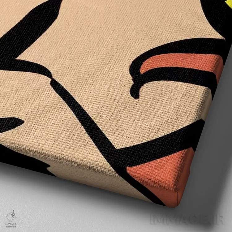 تابلو سکوت اثر آرت میرانو - نمای نزدیک بافت بوم