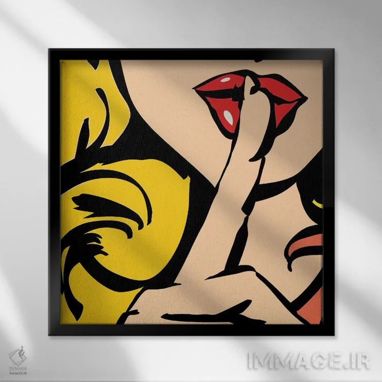 تابلو سکوت اثر آرت میرانو - نمای قابدار مشکی