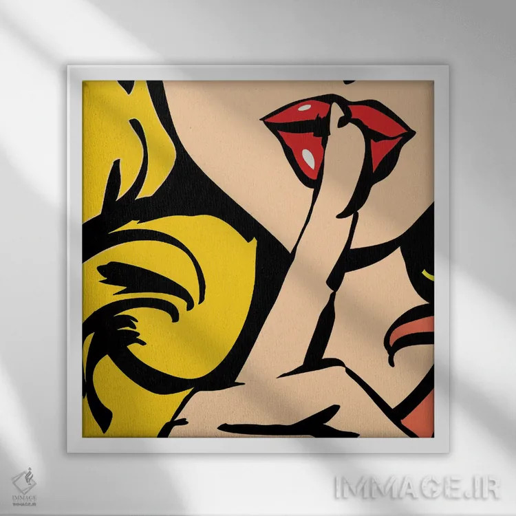 تابلو سکوت اثر آرت میرانو - نمای قابدار سفید