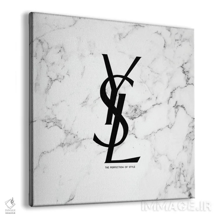 تابلو YSL مرمر سفید اثر آرت میرانو - نمای پرسپکتیو محصول
