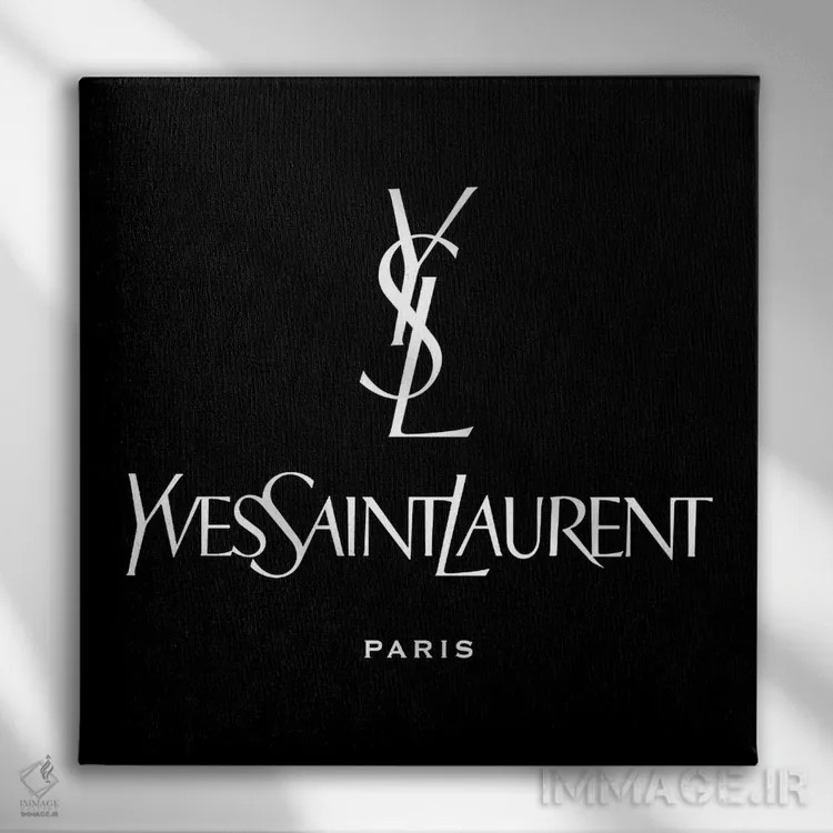 تابلو YSL پاریس سیاه اثر آرت میرانو - نمای روبهرو روی دیوار