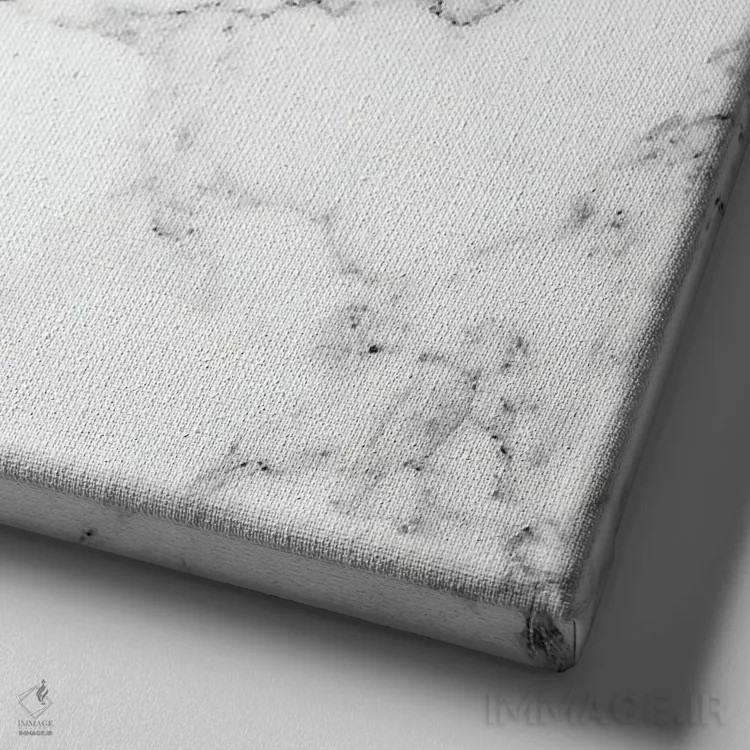 تابلو YSL مرمر سفید اثر آرت میرانو - نمای نزدیک بافت بوم