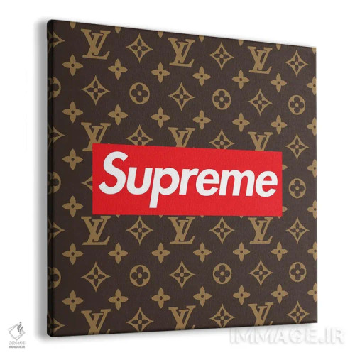 تابلو LV سوپریم قهوهای اثر آرت میرانو - نمای پرسپکتیو محصول