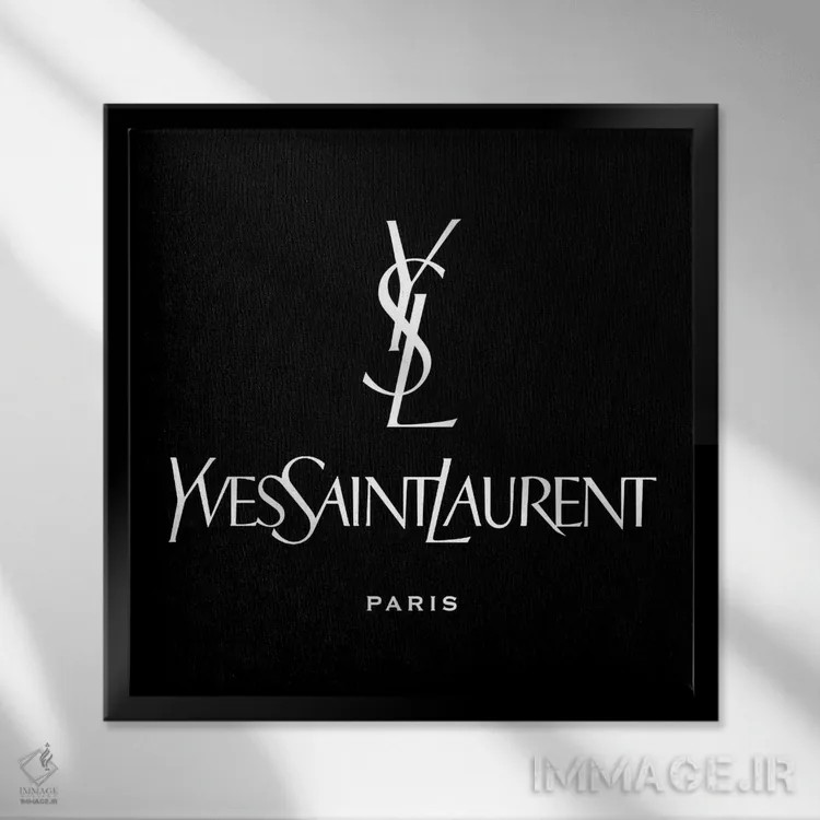 تابلو YSL پاریس سیاه اثر آرت میرانو - نمای قابدار مشکی